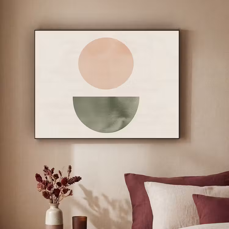 Art Frame - Modern - Roze - Groen - Natuur - Geometrisch - Vormen — 2