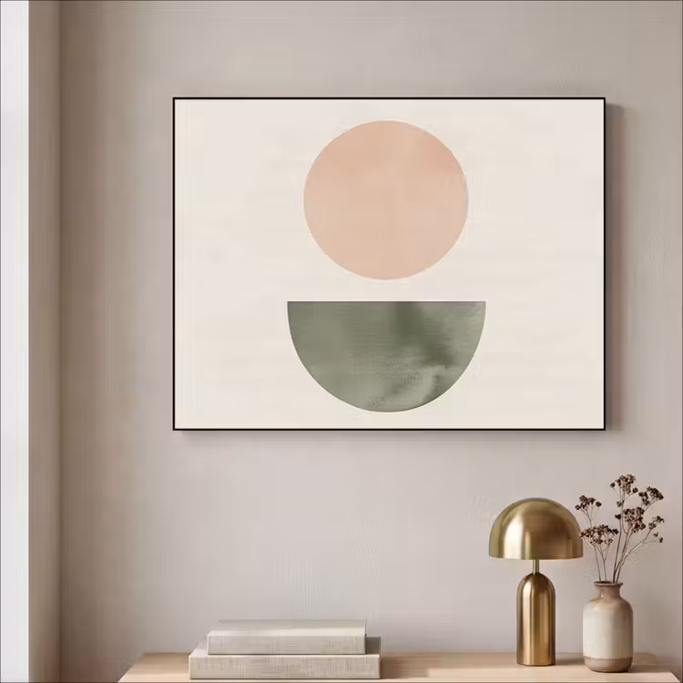 Art Frame - Modern - Roze - Groen - Natuur - Geometrisch - Vormen — 3