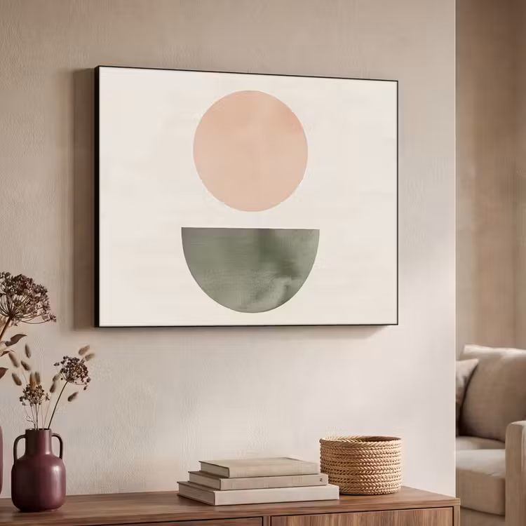 Art Frame - Modern - Roze - Groen - Natuur - Geometrisch - Vormen — 4
