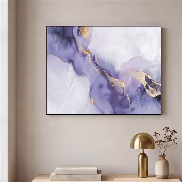 Art Frame - Paars - Modern - Marmer - Abstract — 3