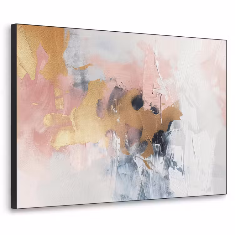 Art Frame - Abstract - Pastel kleuren - Goud - Modern - Aesthetic — 1