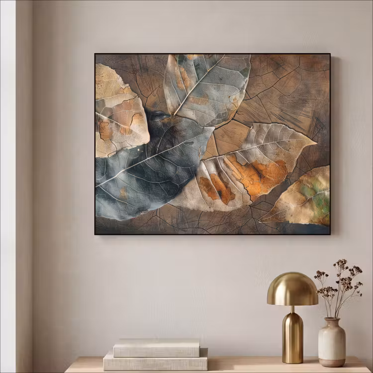 Art Frame - Bladeren - Bruin - Herfst - Natuur — 3