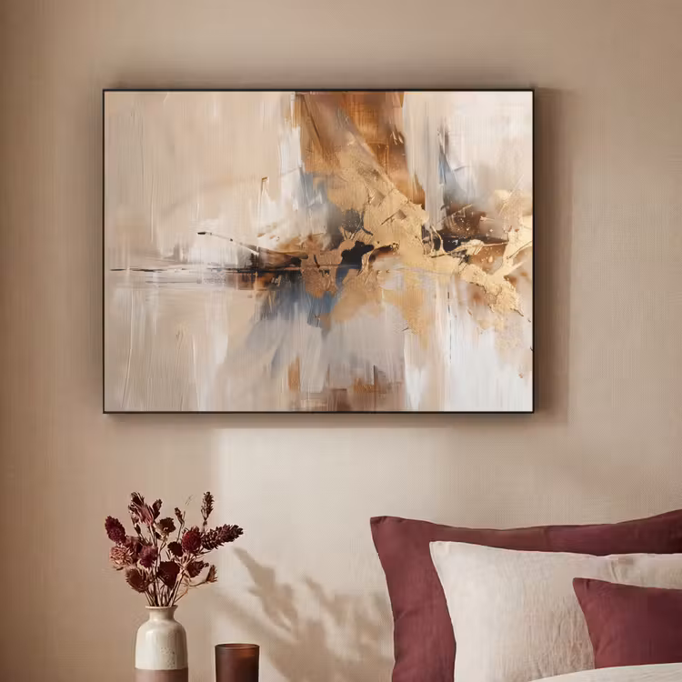 Art Frame - Modern - Bruin - Abstract - Beige — 2