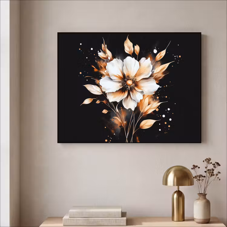 Art Frame - Bloem - Verf - Goud - Graffiti - Modern — 3