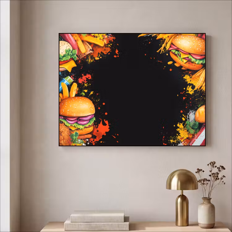 Art Frame - Fastfood - Graffiti - Hamburger - Eten - Modern — 3