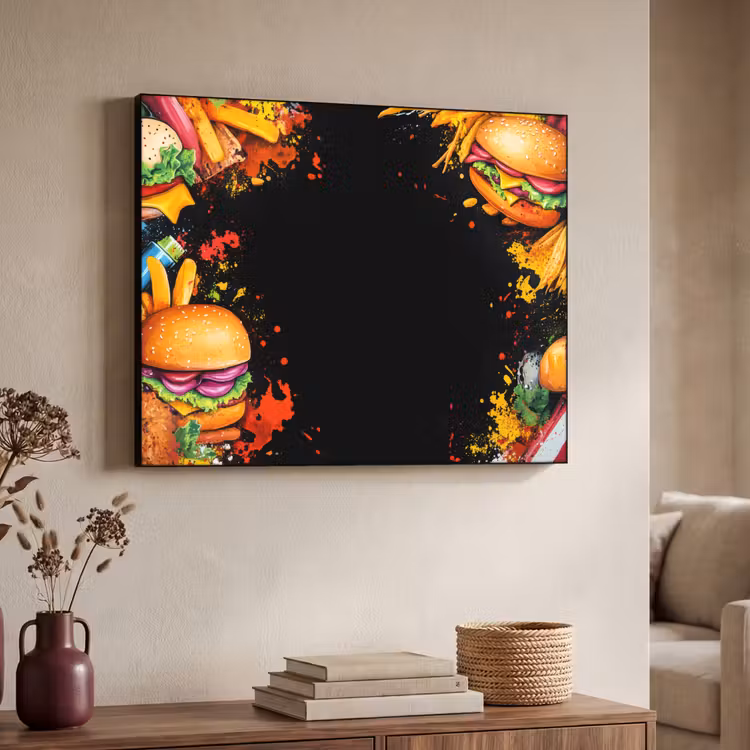 Art Frame - Fastfood - Graffiti - Hamburger - Eten - Modern — 4