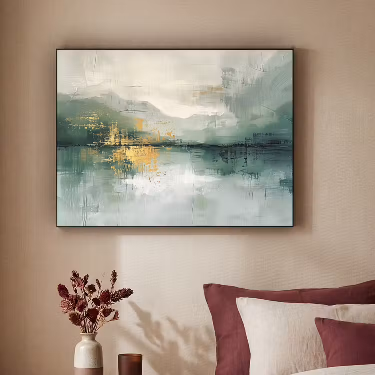 Art Frame - Groen - Modern - Abstract - Goud — 2