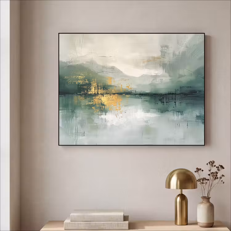 Art Frame - Groen - Modern - Abstract - Goud — 3