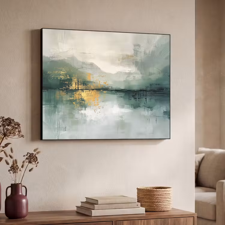 Art Frame - Groen - Modern - Abstract - Goud — 4
