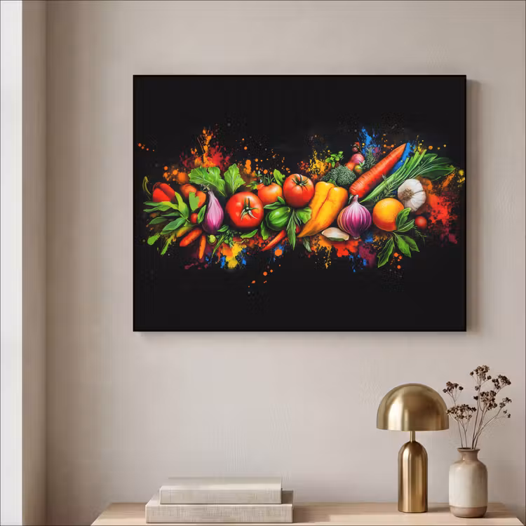 Art Frame - Groente - Eten - Kruiden - Graffiti - Koken — 3
