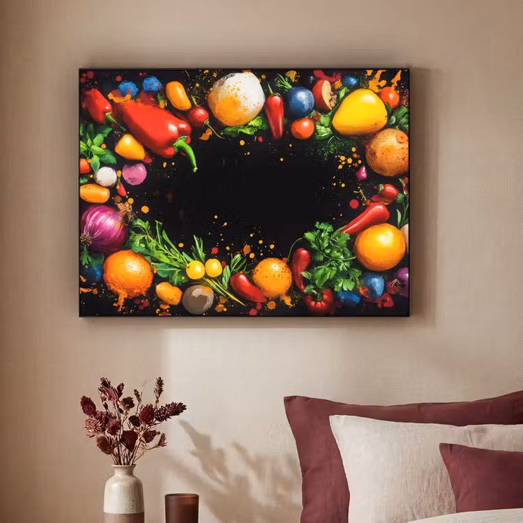 Art Frame - Groente - Graffiti - Kleurrijk - Koken - Abstract — 2