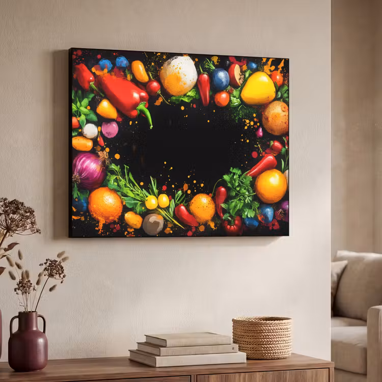 Art Frame - Groente - Graffiti - Kleurrijk - Koken - Abstract — 4