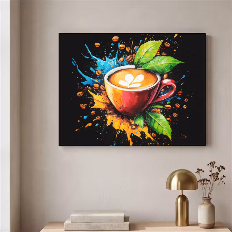 Art Frame - Koffie - Graffiti - Drinken - Abstract — 3
