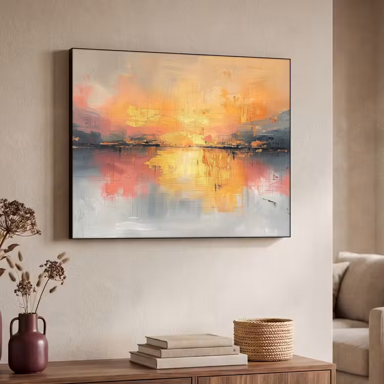 Art Frame - Modern - Abstract - Goud - Roze — 4