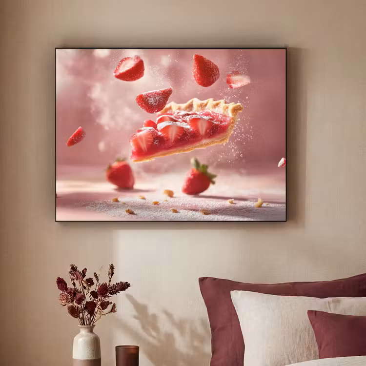 Art Frame - Aardbei - Taart- Eten - Roze — 2