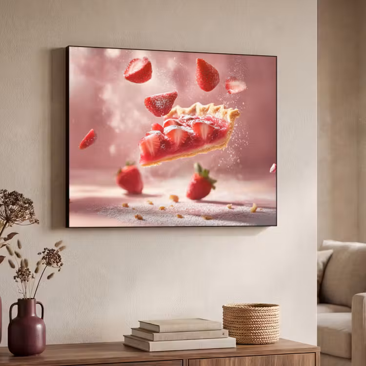 Art Frame - Aardbei - Taart- Eten - Roze — 4