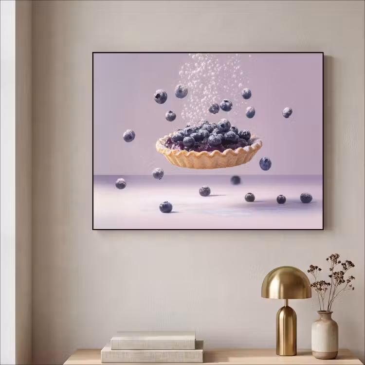 Art Frame - Eten - Taart - Bessen - Blauw — 3