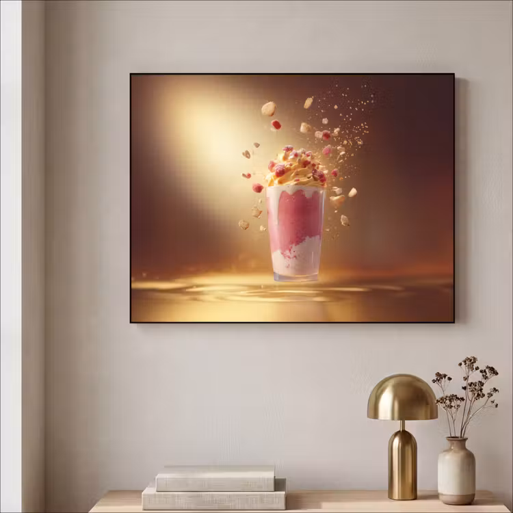 Art Frame - Framboos - Smoothie - Drinken - Roze — 3