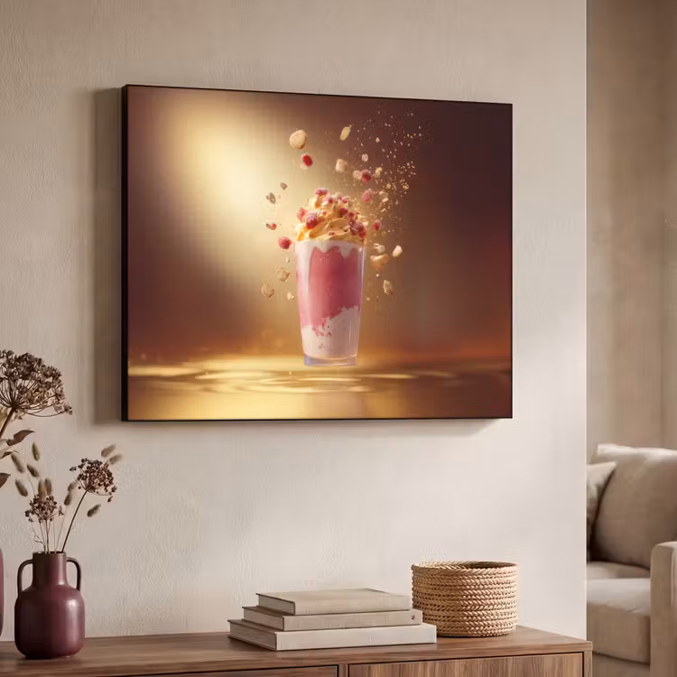Art Frame - Framboos - Smoothie - Drinken - Roze — 4