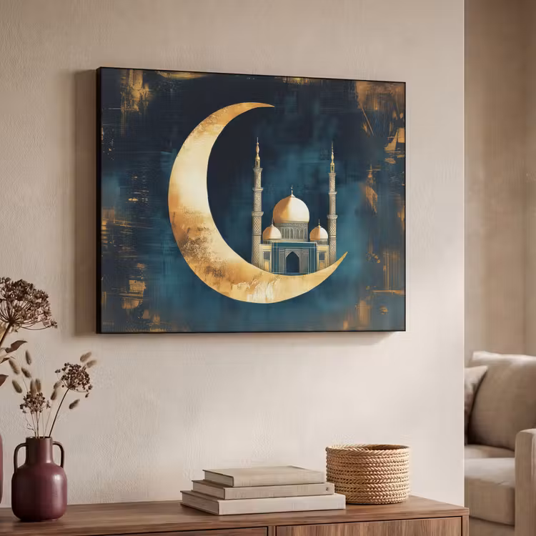 Art Frame - Moskee - Halve maan - Goud - Ramadan - Islamitische — 4