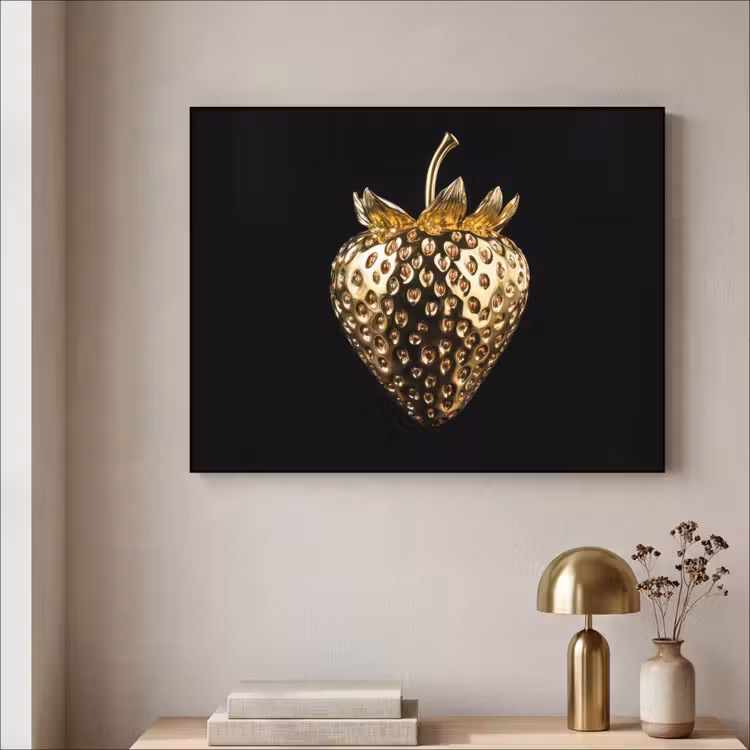 Art Frame - Aardbei - Goud - Zwart - Chrome — 3