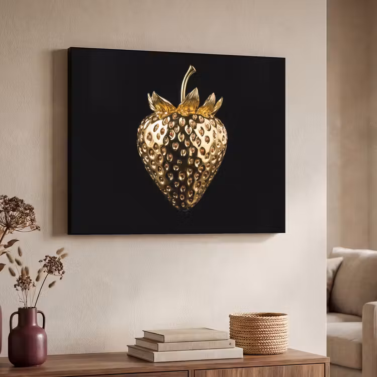 Art Frame - Aardbei - Goud - Zwart - Chrome — 4