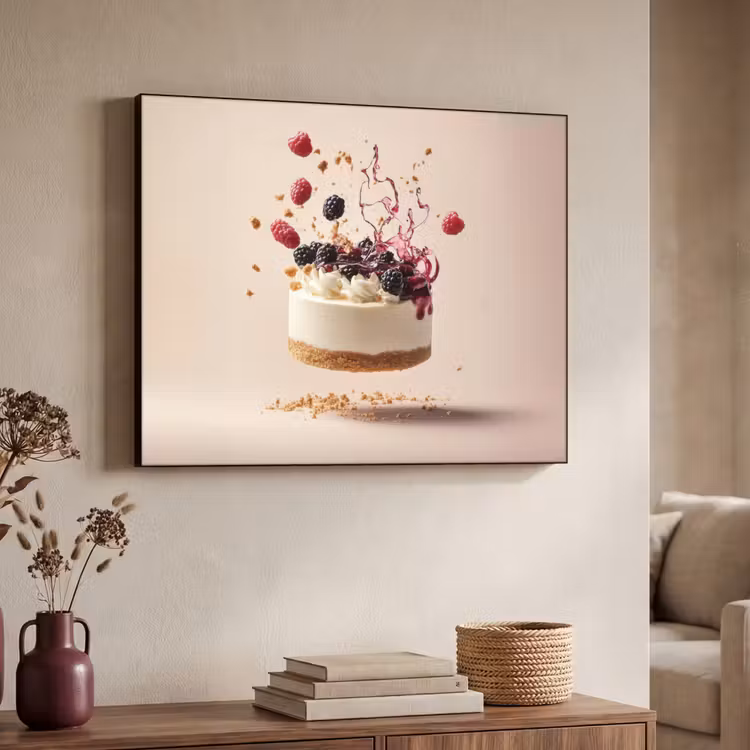 Art Frame - Cheesecake - Eten - Roze - Taart — 4