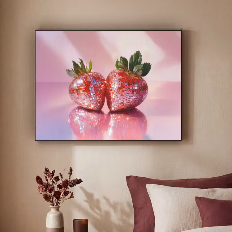 Art Frame - Disco - Fruit - Glitter - Strawberry — 2