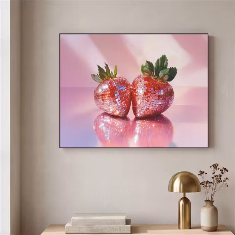 Art Frame - Disco - Fruit - Glitter - Strawberry — 3