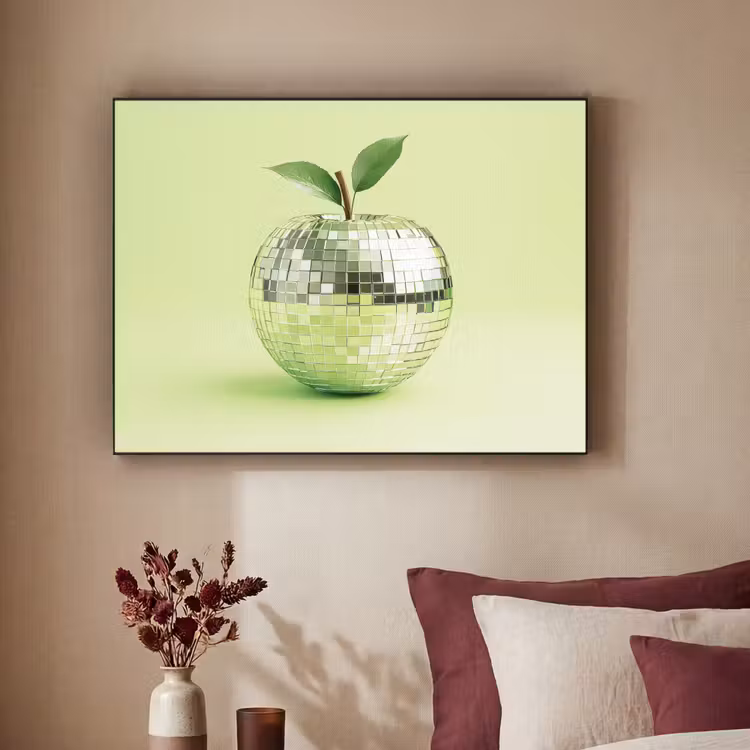 Art Frame - Groen - Disco - Decoratie - Appel — 2