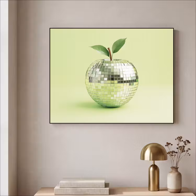 Art Frame - Groen - Disco - Decoratie - Appel — 3