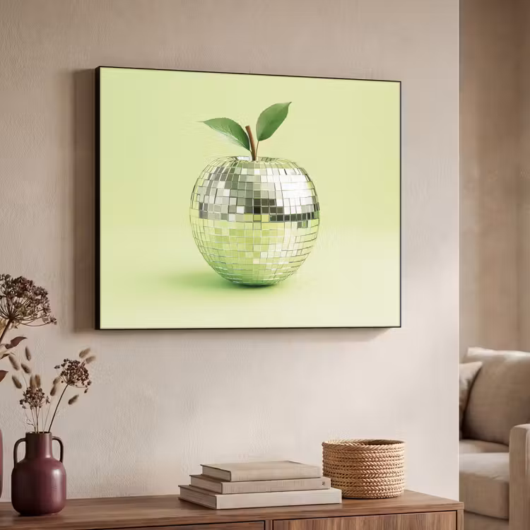 Art Frame - Groen - Disco - Decoratie - Appel — 4