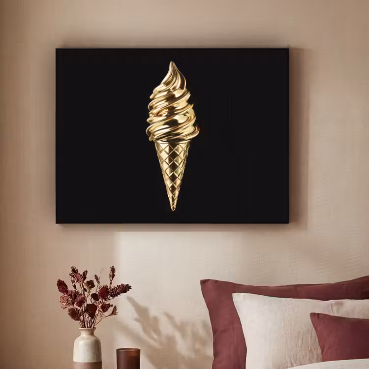 Art Frame - Ijs - Goud - Zwart - Eten — 2