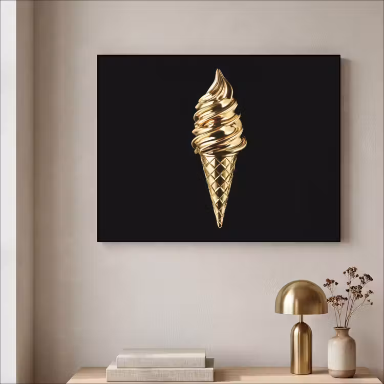 Art Frame - Ijs - Goud - Zwart - Eten — 3