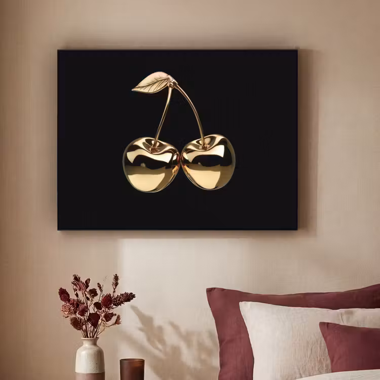Art Frame - Kersen - Zwart - Goud - Chrome — 2