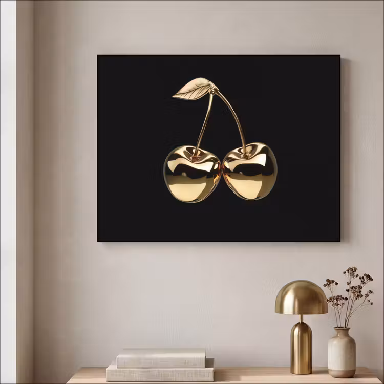 Art Frame - Kersen - Zwart - Goud - Chrome — 3