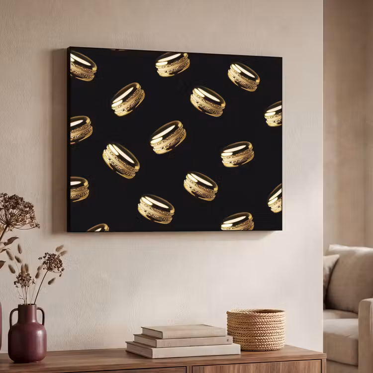 Art Frame - Macarons - Patroon - Goud - Zwart — 4