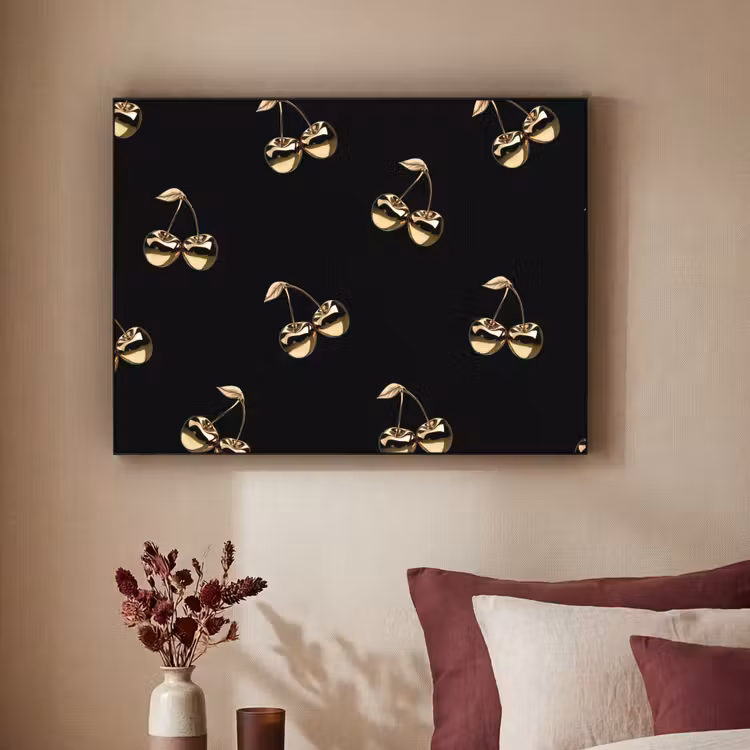 Art Frame - Patroon - Kersen - Goud - Chrome — 2