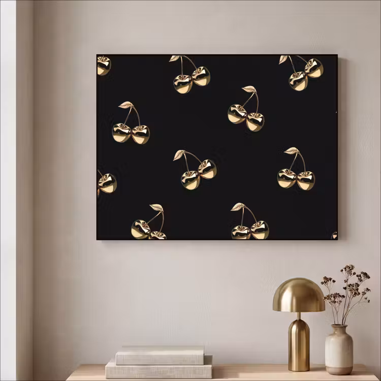 Art Frame - Patroon - Kersen - Goud - Chrome — 3