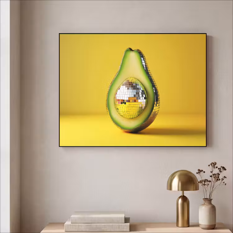 Art Frame - Avocado - Discobal - Geel - Glitter — 3
