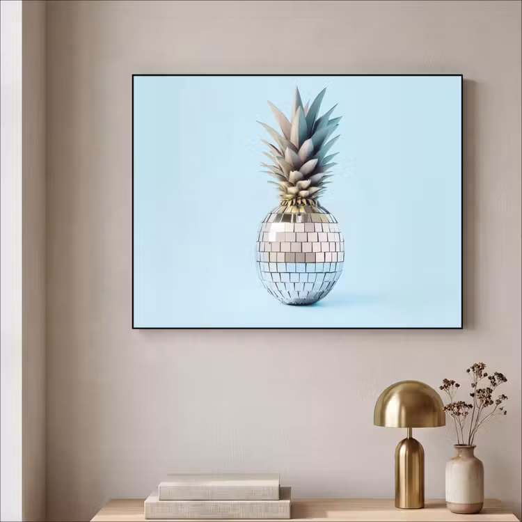 Art Frame - Blauw - Ananas - Disco - Discobal — 3