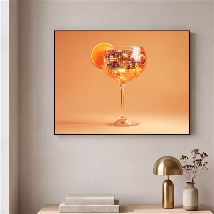 Art Frame - Drank - Oranje - Glitter - Disco — 3