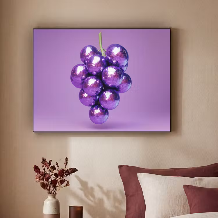 Art Frame - Druif - Disco - Glitter - Paars — 2