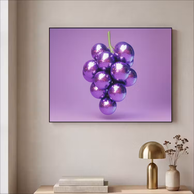 Art Frame - Druif - Disco - Glitter - Paars — 3
