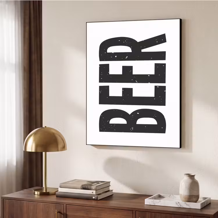 Art Frame - Bier - Japandi - Decoratie - Zwart — 6