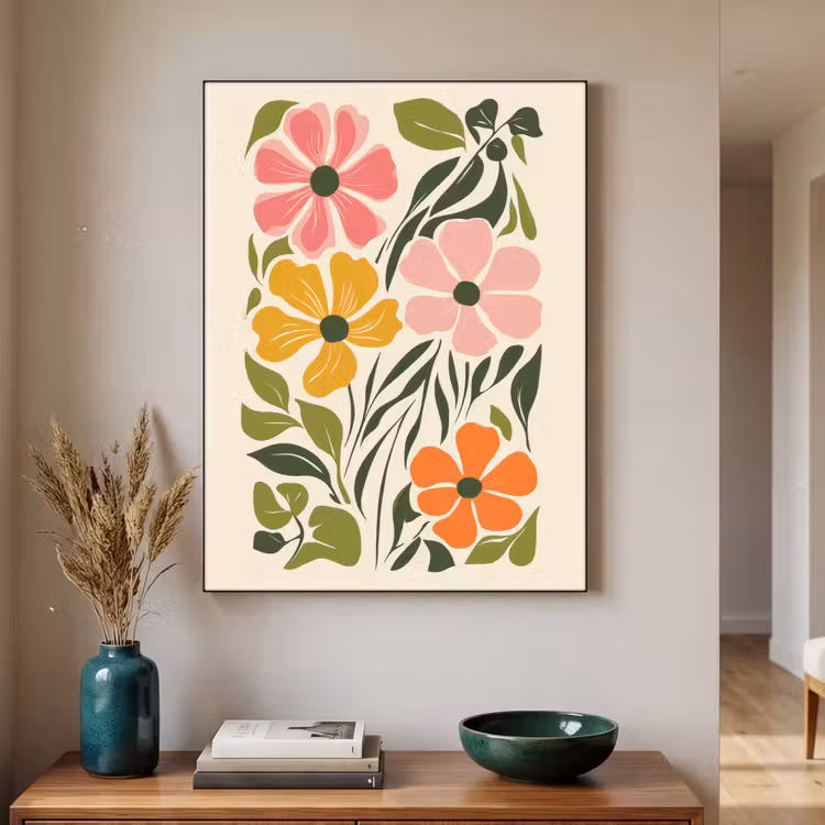 Art Frame - Bloemen - Speels - Kleurrijk — 2