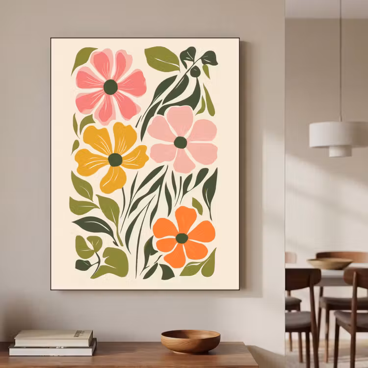 Art Frame - Bloemen - Speels - Kleurrijk — 4
