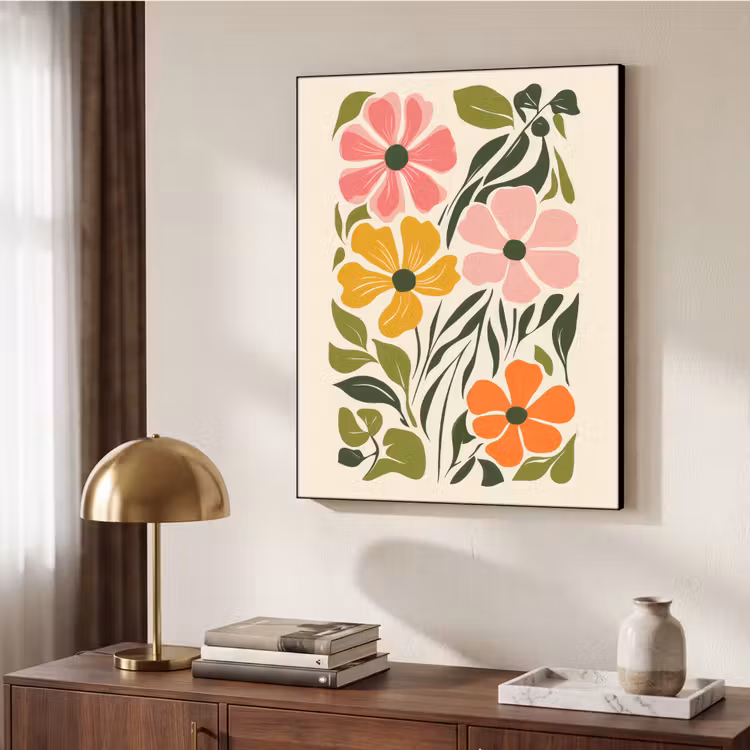 Art Frame - Bloemen - Speels - Kleurrijk — 7