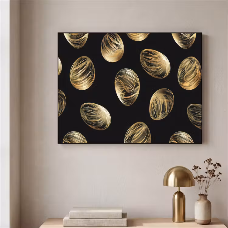 Art Frame - Eieren - Goud - Patroon — 3