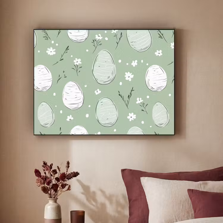 Art Frame - Groen - Eieren - Patroon — 2